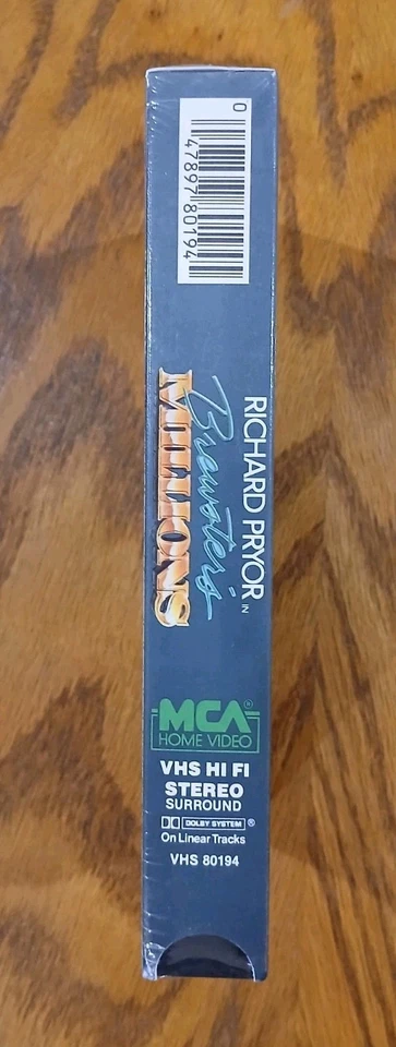 Brewster's Millions VHS SEALED MCA Richard Pryor John Candy 1st Print Watermarks - Image 4 of 4