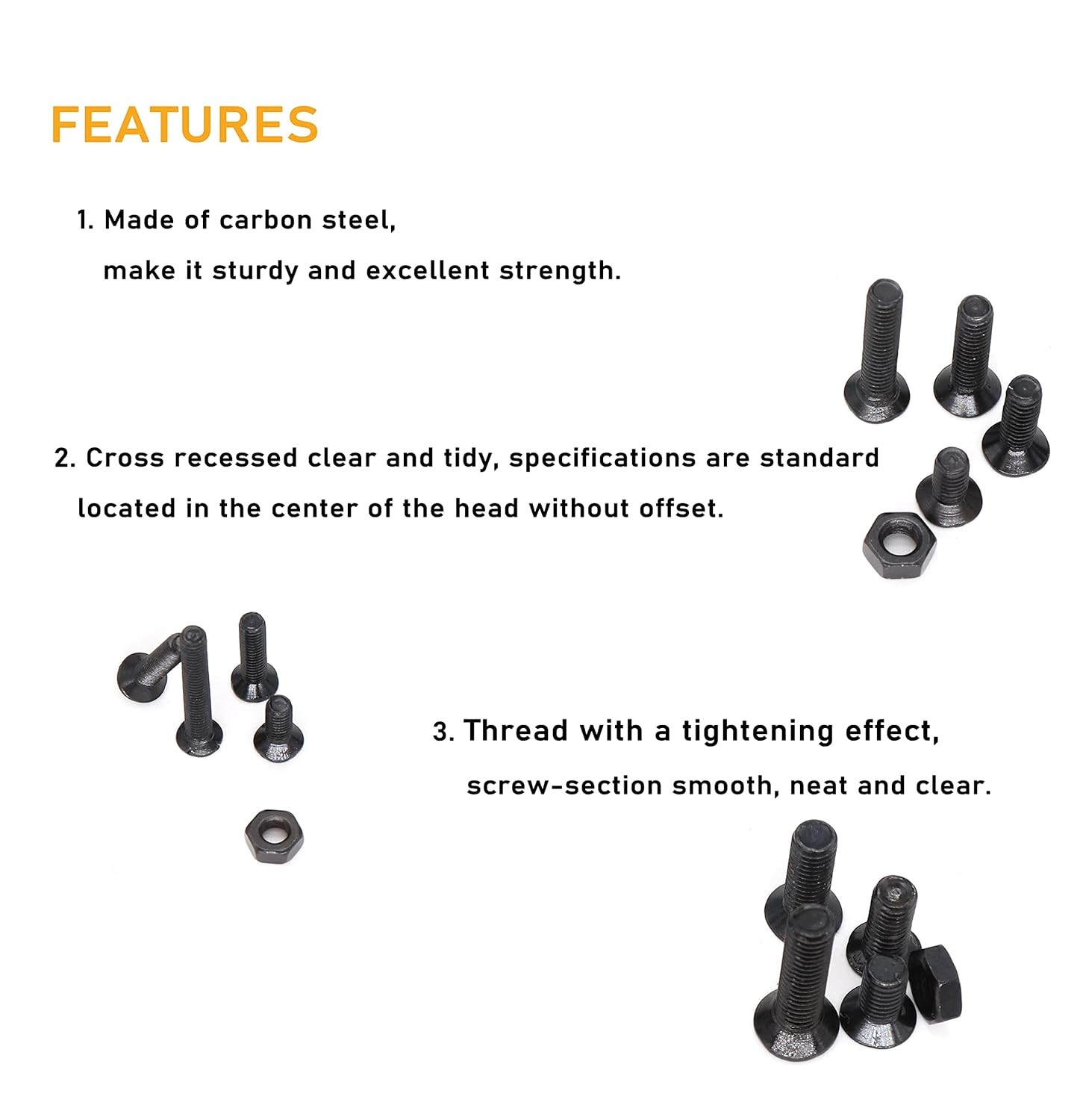 binifiMux M3 Screws Kit, 360pcs (7 Sizes) M3-0.5mm Black One Size, 