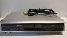 Toshiba SD-V395U DVD VCR Combo Unit VHS No Remote Silver Tested Fully Working
