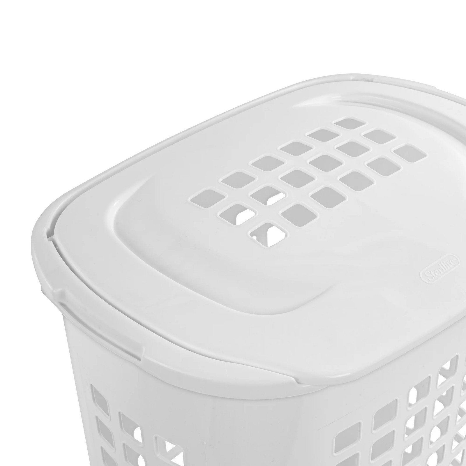 Sterilite 12218004 2.3 Bushel/81 Liter LiftTop Laundry Hamper, White, 4-Pack
