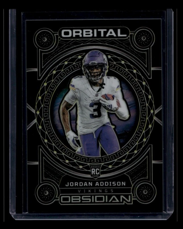 Jordan Addison Panini Obsidian Orbital #15 Electric Etch Yellow