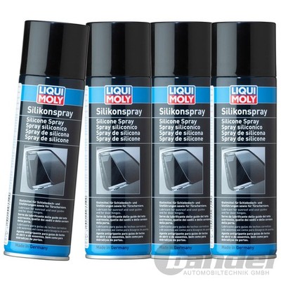 4x 300 ml LIQUI MOLY SILIKONSPRAY SCHMIERSTOFF IMPRÄGNIER SPRAY SILIKON DOSE