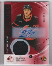 #AR-DS 2025-26 SP Game Used Red Auto Jersey Donovan Sebrango RC Auto Player Worn