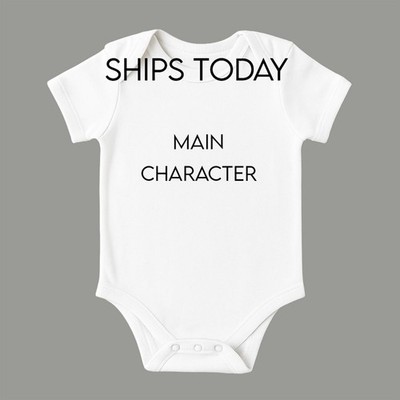 Main Character Baby Bodysuit | Funny Infant Bodysuit | Multiple Sizes Available