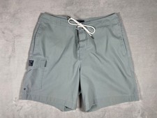 Abercrombie  Fitch Board Shorts Men  s 31 Blue Gray Stretch Swim Trunks Surf