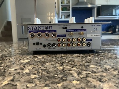 Stanton SK-6F DJ Mixer Silver 2-Channel Replaceable Crossfader FX