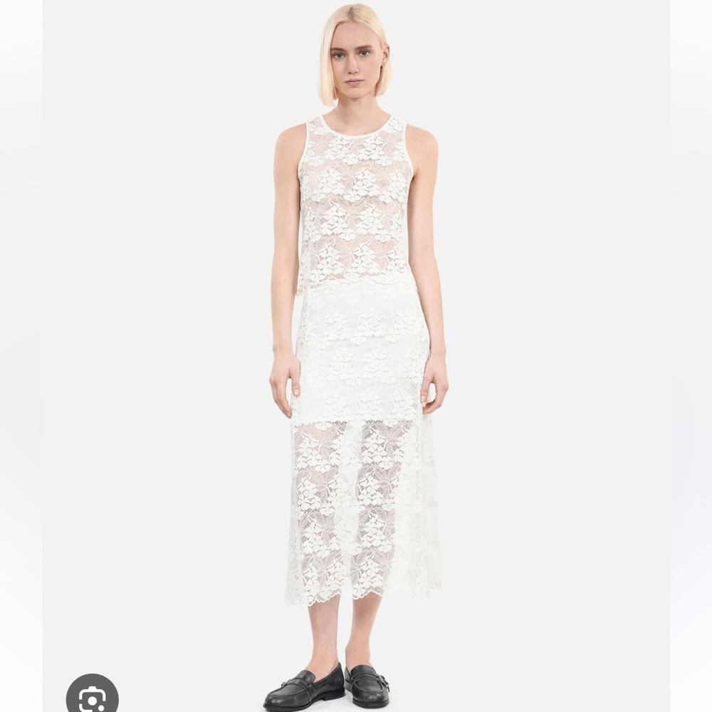 $325 The Kooples Long ecru lace skirt NWT