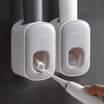 Toothpaste Dispenser Wall Mounted for Bathroom Automatic Toothpaste Squeezer for