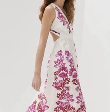 Farm Rio NWT Size XL off-white Women’s maxi dress 100% Cotton