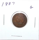 1887 US Indian Head Cent  G Good Free Shipping