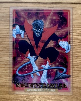 2024 Marvel Masterpieces '92 Platinum NIGHTCRAWLER Clear Cut #62 Mint Cond! 