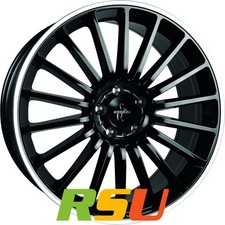 Keskin KT15 Speed black lip polish 8x18" ET30 LK5 112 ML 66.6 Alufelgen 18 Zoll