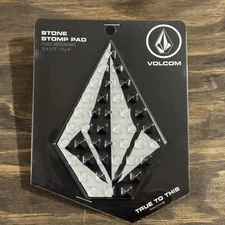 Volcom Stone Stomp Adhesive Rubber Pad For Snowboard Black  Logo New