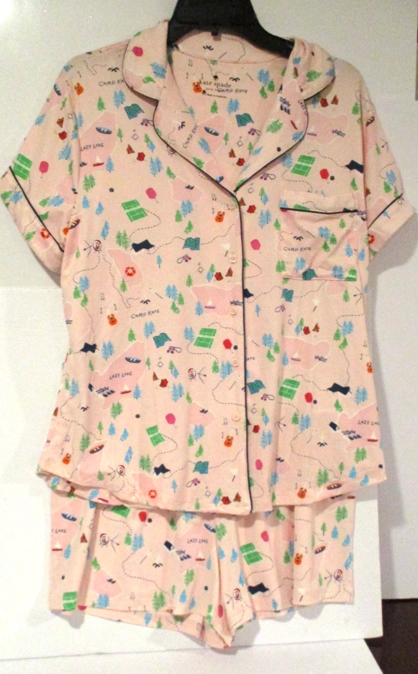 Kate Spade Womens Classic shorty pajamas size Medium Camp Kate NEW
Opens in a new window or tab