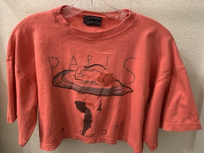 Paris Mode 90s Crop Top By Danhilo Paris Vintage Orange Comfy Fun