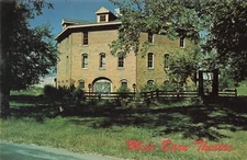 Postcard Mule Barn Theatre in Tarkio Missouri MO Octagonal Three-Story Barn