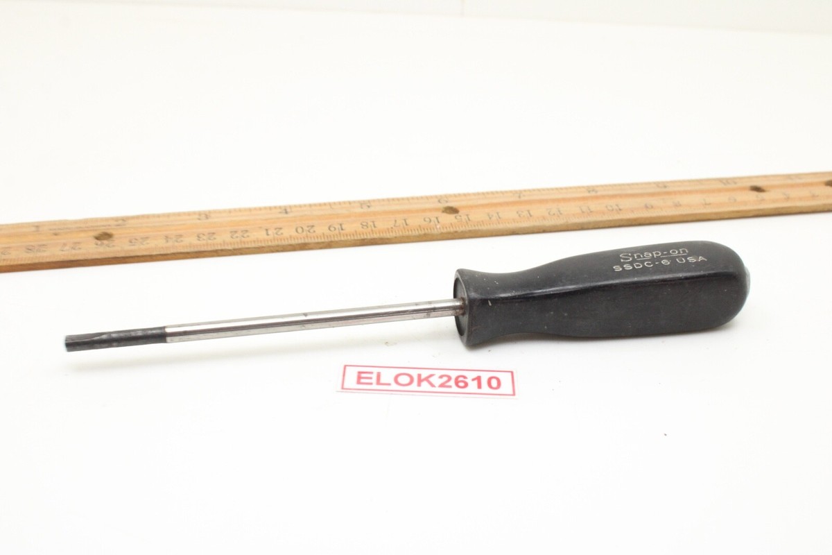 Snap-on Tools SSDC6 Clutch Head Tip Screwdriver Hard Black Handle