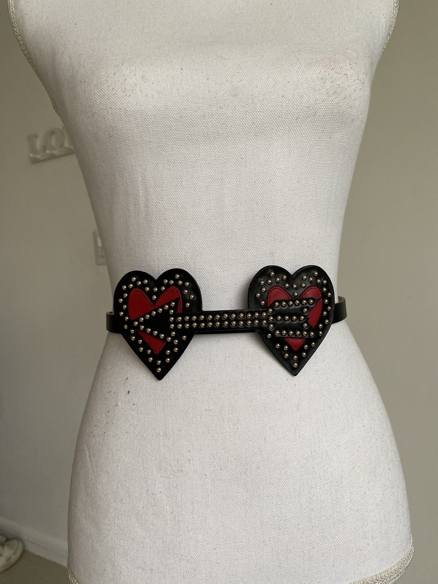 NWT‼️ Red Valentino Hearts Red Signs Leather Belt Size  display picture 2
