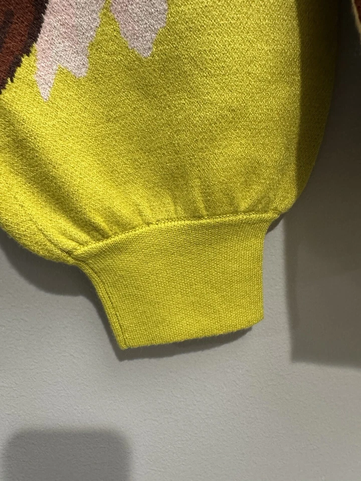 Suéter Anthropologie Beatriz Floral Cuello Simulado A651-7 Talla S Nuevo Con Etiquetas Foto 2 de 4