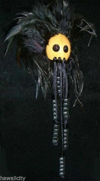 Hawaiian Black Bead Ikaika Warrior Helmet from Hawaii