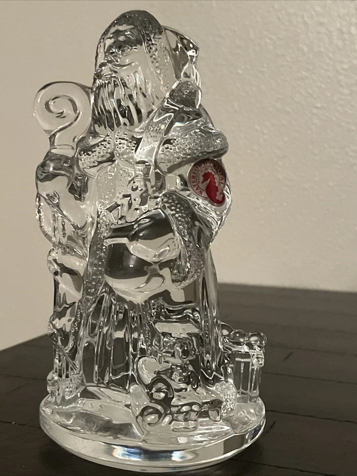 Estatua de Papá Noel Waterford Cristal 4 lb 7ª Edición Irlanda. ¡Gran regalo de vacaciones! 🔥 Foto 2 de 3