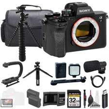 Sony a7 IV Body Mic 32GB Extra Battery LED Flash- ULTIMATE Kit