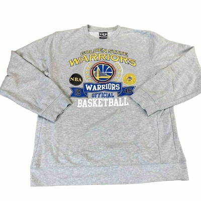 Vintage Golden State Warriors Gray Sweatshirt NBA Basketball 2XL 