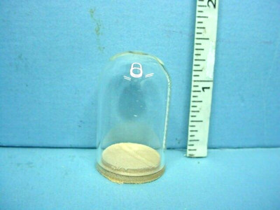 Miniature Clear Glass Dome 1-1/4''T - M & M Specialties 1/12th