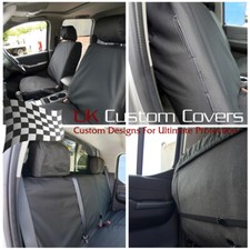 Fits Nissan Navara D40 Double Cab 2014 Tailored Front Rear Seat Covers 137 138