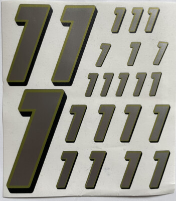 Discounted -  Silver With Black & Yellowish/Green  #1 R/c Box L
