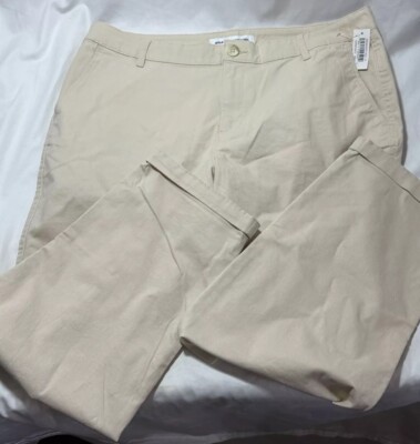 Cropped Khaki Pant Women's Size 16 Tan Amazon Essentials New
