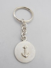 Keychain In Silver 925 - Marina - Sailor - Maritime - Small Anchor