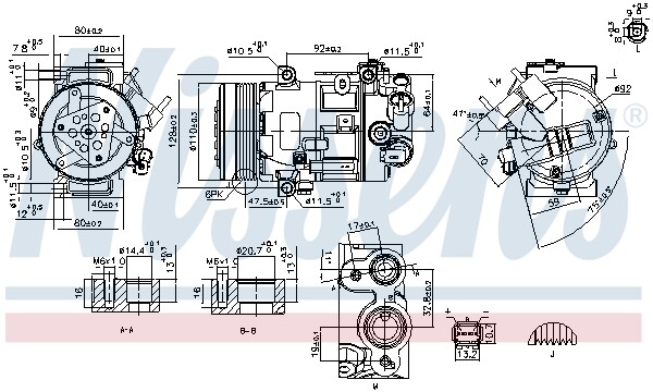 890420 Nissens Kompressor, Klimaanlage FüR CitroËN,Ds,Peugeot-image