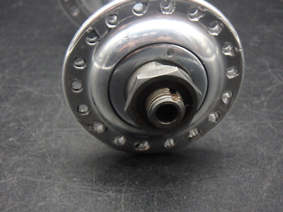 Moyeu Avant Campagnolo Nuovo Tipo 36 Trous - Vélo Course Vintage, Très Bon état, Italie