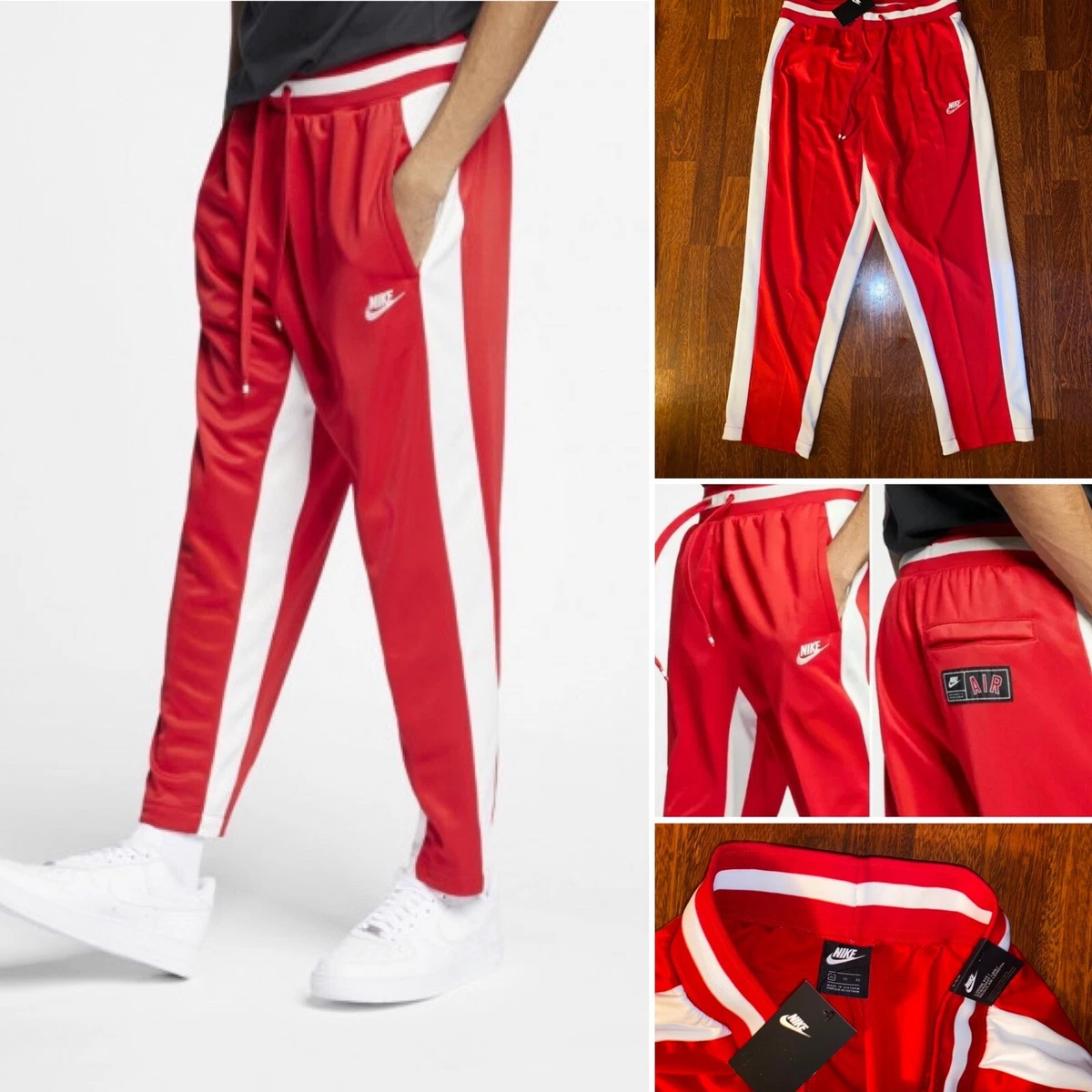 NIKE Sportswear NSW AIR Red&#039; Joggers Trousers Pants CN9471 657 L | eBay