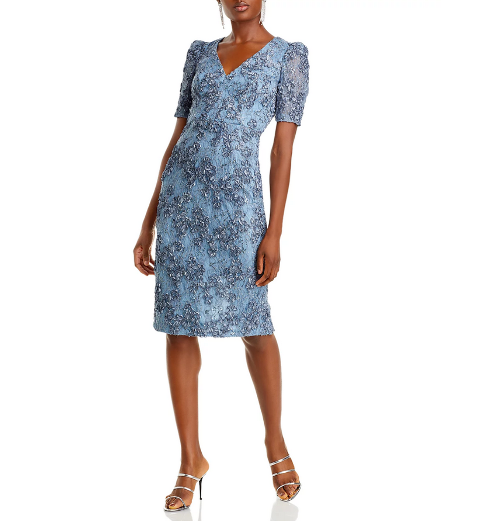 knee length dresses for ladies Aqua Linen Azura Midi Dress main image 1