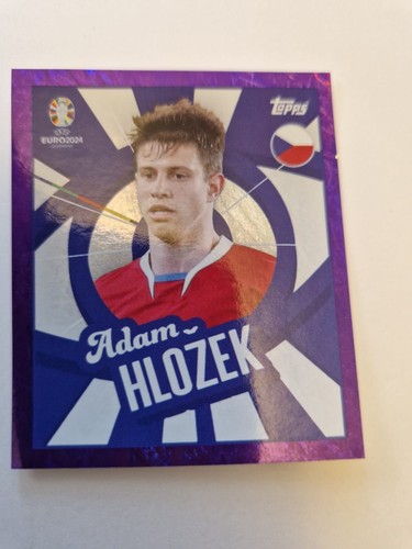 TOPPS EURO 2024 STICKER CZE PTW - Adam Hlozek - PURPLE PARALLEL