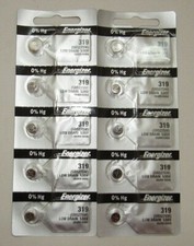 ENERGIZER Battery 319 SR527SW  Low Drain 1.55v 10 Batteries
