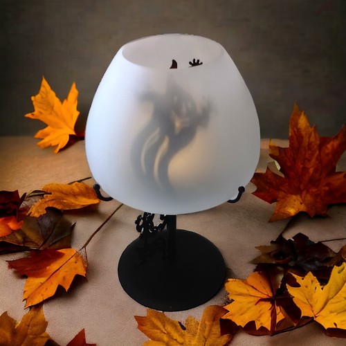 Partylite Halloween Shadow Dancers Candle Holder Votive Tealight Scary Ghosts - Picture 19 of 20