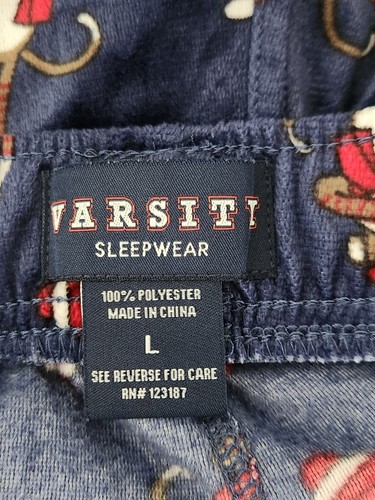 Ropa de dormir universitaria para hombre talla grande pijama pantalón estampado animal (C7) - Imagen 6 de 7