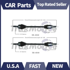 Pair of Rear CV Axle Shaft SurTrack Set For Subaru Legacy Outback AWD 2000-04_HL