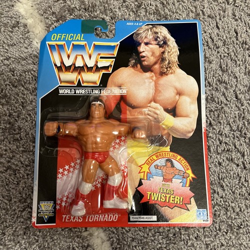 WWF Hasbro TEXAS TORNADO Series 3 MOC 1992 FREE WO...