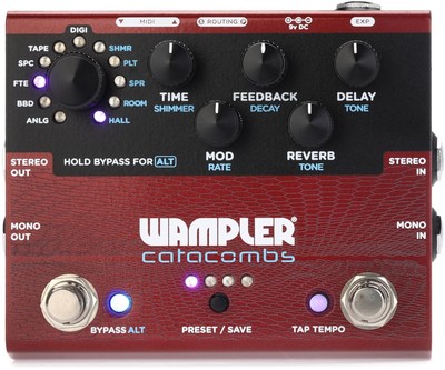 Wampler Catacombs Reverb and Delay Pedal