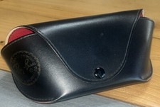 AUTHENTIC Ray-Ban Sunglasses Eyeglass Case Only BLACK w/ Snap Luxottica