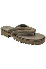 Donald Pliner Women's Barbera Crepe Elastic Sandal Light Taupe