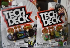 Tech Deck 2022 SANTA CRUZ  ULTRA RARE Finger Skateboard LOT OF 2 NEW