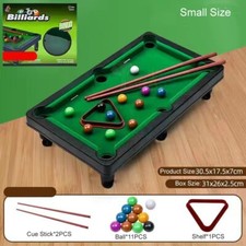 Tabletop Billiards Mini Desktop Pool Table Snooker Toy Educational Kids Game Set