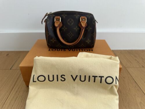 Authentic LOUIS VUITTON Monogram Canvas Speedy Nano