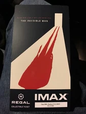 The Invisible Man Regal IMAX Collectible Movie Ticket #63/500 Limited Edition