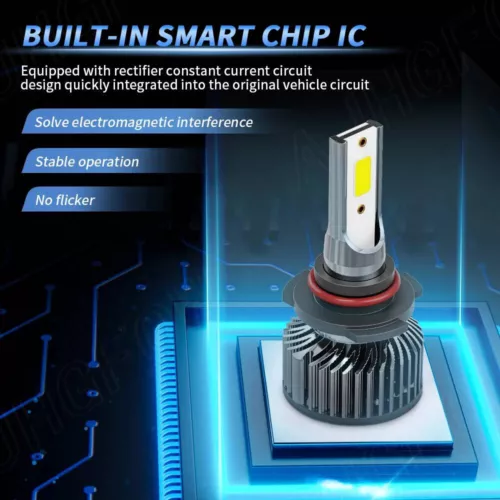 10000K LED Headlights Light Bulbs For Chevy Silverado 1500 2500HD 3500 1999-2006 - Picture 7 of 14